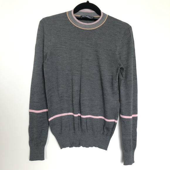 Salvatore Ferragamo grey pullover with stripes - Picture 1 of 4